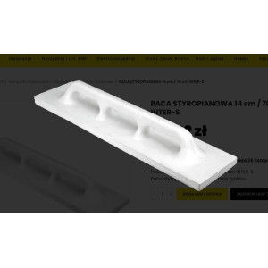 PACA   STYROPIANOWA  140mm/700mm